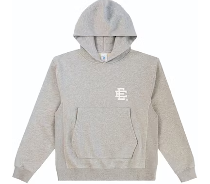 Eric Emanuel EE Basic Hoodie Heather Grey White